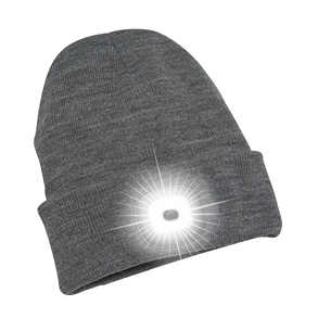 Mütze mit LED, grau