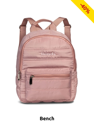 Bench. Gesteppter Rucksack, 7 l, rosa