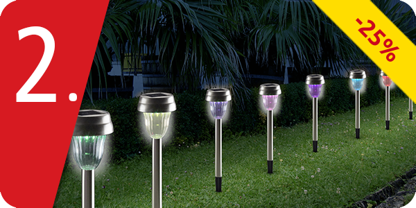 Solarlampen LED «Multicolor», 10 Stück