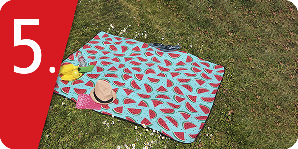 Couverture de pic-nic, pastèques