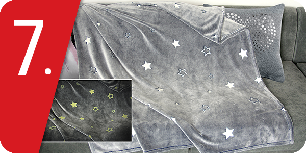 Fleecedecke «Glow Stars»