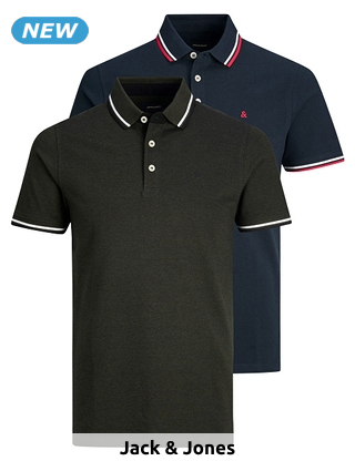 JACK & JONES T-Shirts, 2er-Pack, blau/schwarz