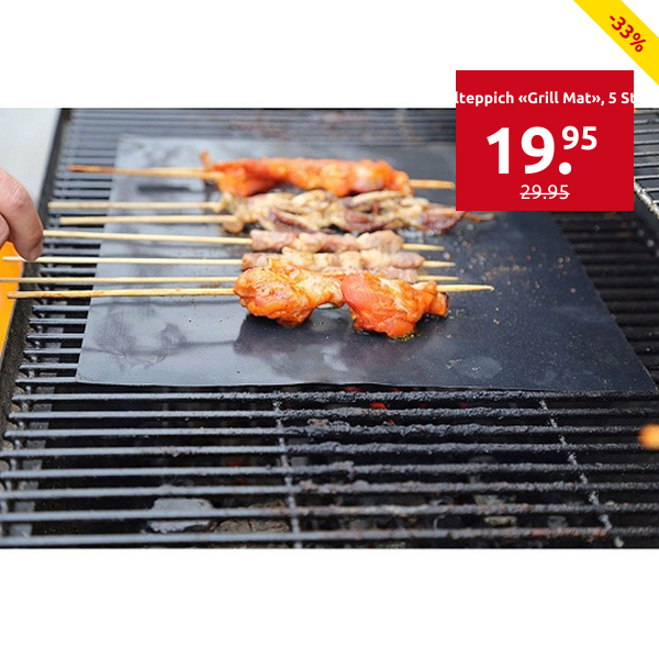 Grillteppich «Grill Mat», 5 Stück