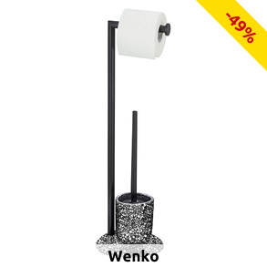 Wenko Toilettenpapierhalter mit Bürste