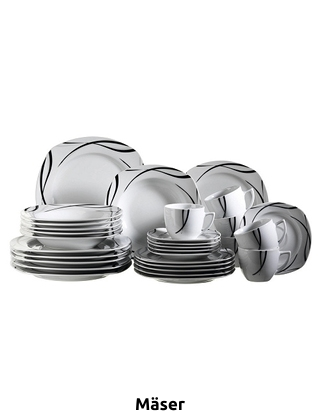 Mäser Geschirrset «Oslo», 30-teilig, 6 Personen