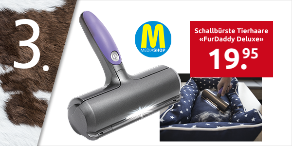 Schallbürste für Tierhaare «FurDaddy Deluxe»