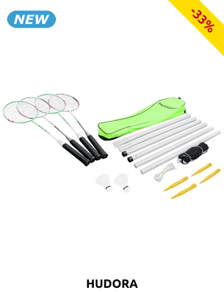 Hudora Badminton-Set «Family», 18-teilig, für 2 bis 4 Personen