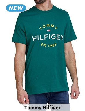 Tommy Hilfiger T-Shirt mit Logo, grün