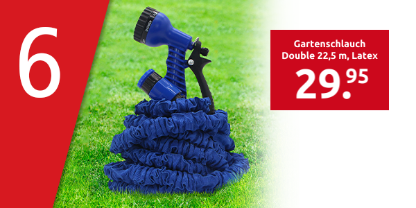 Gartenschlauch Double 22,5 m, Latex