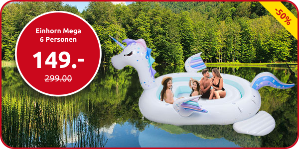 Einhorn Mega 6 Personen