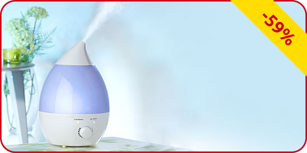 Luftbefeuchter «LED», platzsparendes Tischmodell