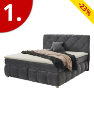 Boxspring-Bett «Angela», feste Matratze, 180 x 200 cm