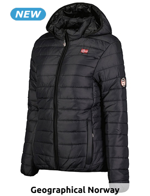GEOGRAPHICAL NORWAY EXPEDITION Gesteppte Damenparka «Bilove», schwarz