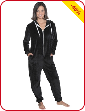 Weicher Overall, schwarz