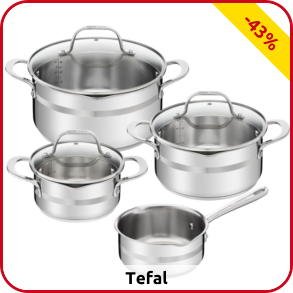 Kochgeschirr «Jamie Oliver Brushed» TEFAL, 7-teilig