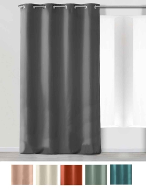 Duschvorhang «Vitamine», 180 x 200 cm, anthrazit