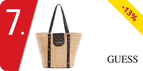 Guess Handtasche «Paloma», beige/schwarz