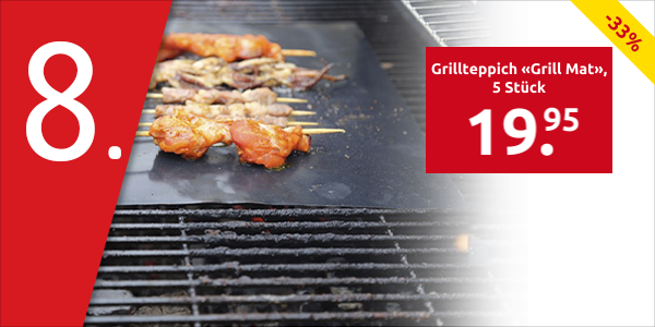 Grillteppich «Grill Mat», 5 Stück