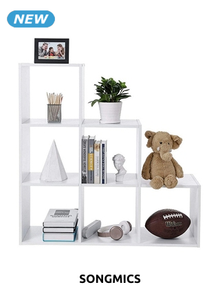 SONGMICS Regal «Rubiks», B 97,5 x H 97,5 x T 30,5, weiß