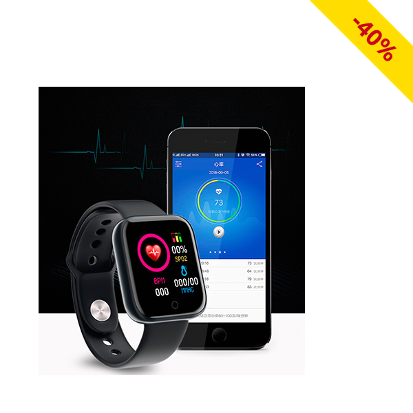 Fitness Tracker, 6 Funktionen, integrierte USB-Anschluss