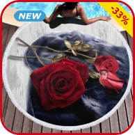 Strandtuch rund «Love», Ø 150 cm