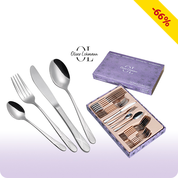 Besteckset «Lilas», 24-teilig, für 6 Personen