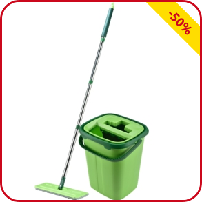 Flat Mopp, 2-Kammer-Eimer