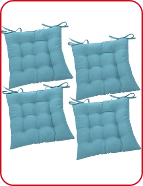 Stuhlkissen «Outdoor», 4 Stück, türkis