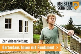 Videoanleitung: Gartenhaus bauen mit Fundament