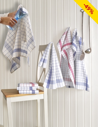 Fusselfrei Küchentücher, 6 Stück