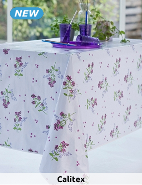 Calitex Tischdecke «Holunder Violine», 140 x 250 cm