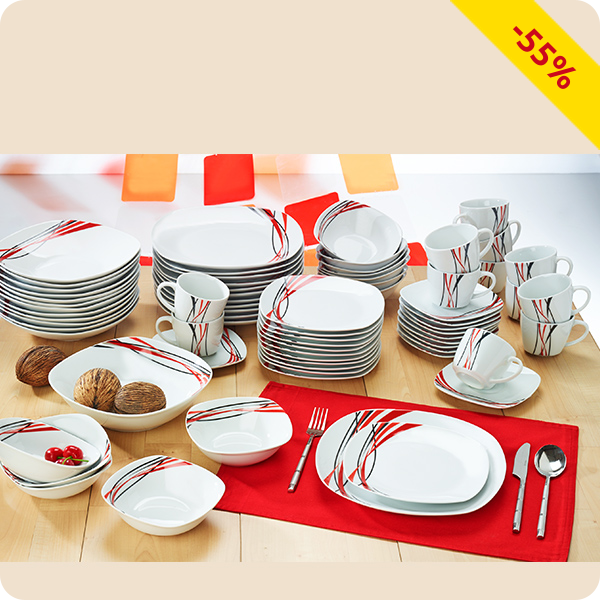 Tafelservice «Nina» für 12 Personen, 73-teilig