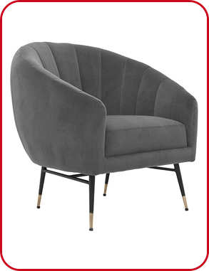 Sessel «Britney»,  B 80 cm, grau