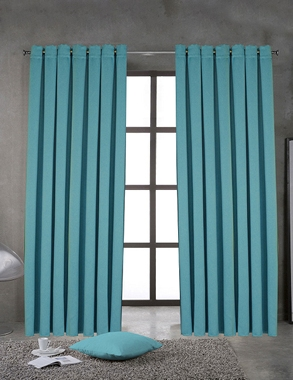 Vorhang 1 Stück, lichtundurchlässig, türkis