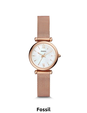 FOSSIL Damenuhr, roségolfarben