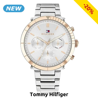 TOMMY HILFIGER Uhr Unisex «Emery», goldfarben/weiss