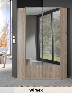 Eckschrank «Mage», B 95 x H 198 x T 95 cm, Dekor eiche