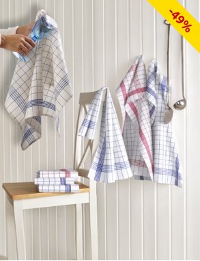 Fusselfrei Küchentücher, 6 Stück