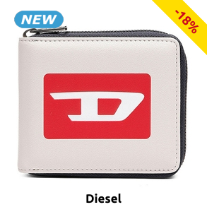 DIESEL Brieftasche, grau