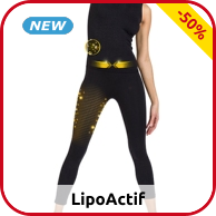 Lipoactif Top & Damenleggings, schwarz