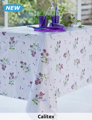 Calitex Tischdecke «Holunder Violine», 140 x 250 cm