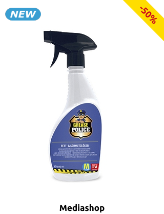 Fettreiniger «Grease Police», mit Mikrofasertuch