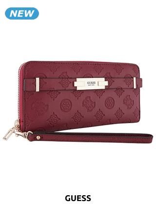 GUESS Portemonnaie «Bea», weinrot