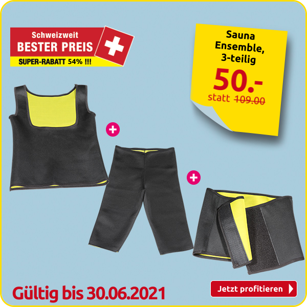 Sauna Ensemble, 3-teilig, schwarz