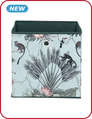 Regalbox faltbar, hellblau bedruckt