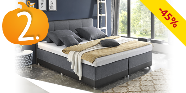 Boxspringbett «Luna», 160 x 200 cm