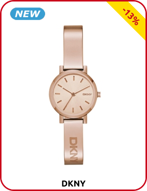 DKNY Damenuhr aus Edelstahl, roségold