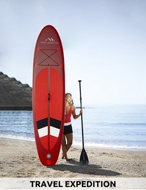 TRAVEL EXPEDITION Stand up Paddle «Expert» aufblasbar, 320 x 76 x 15 cm