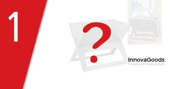 InnovaGoods tragbarer Grill, 45 x 45 cm, 3,1 kg