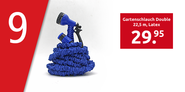 Gartenschlauch Double 22,5 m, Latex